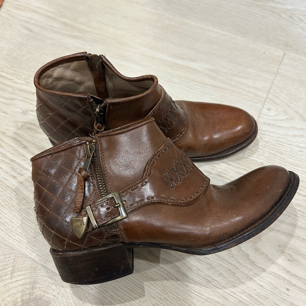 Freebird by Steven Brown Leather Booties